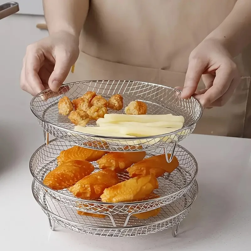 Stackable Air Fryer Racks | Space-saving frying made easy