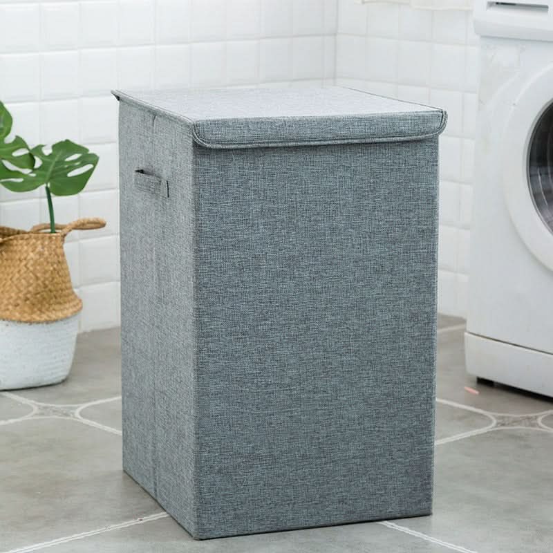 Foldable Laundry Hamper with Lid – Large Capacity