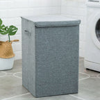Foldable Laundry Hamper with Lid – Large Capacity