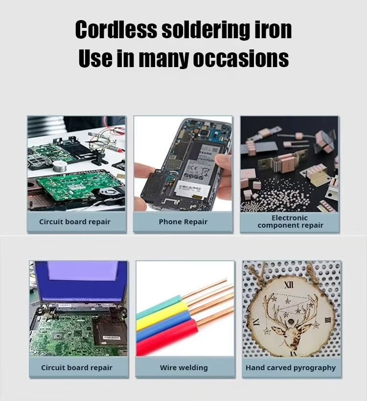 Cordless Portable Soldering Iron Set | Cordless & Rechargeable