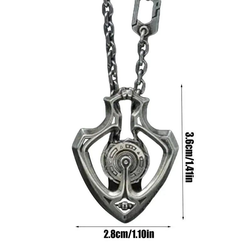 Mechanical Rotating Gear Vintage Necklace