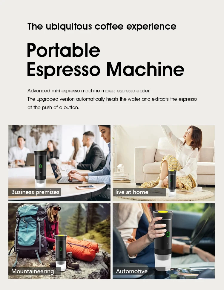 Portable coffee machine | Brew anywhere and anytime