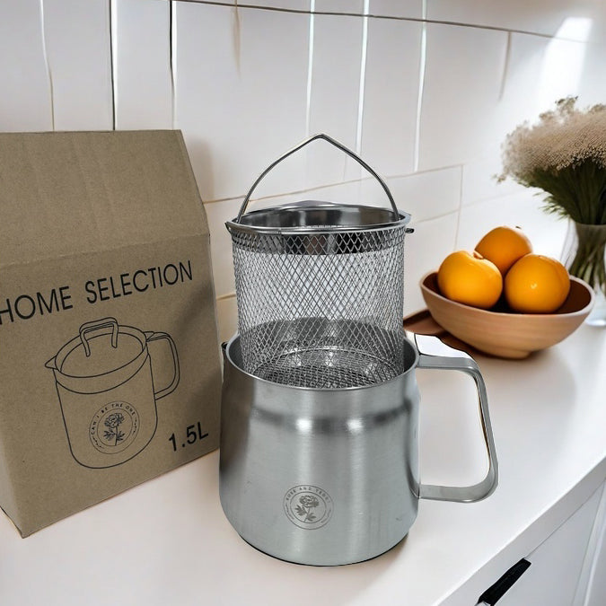 Stainless Steel Fryer | Durable Oil Filtration