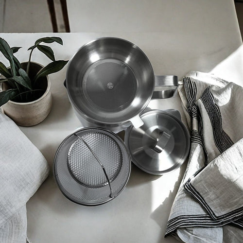 Stainless Steel Fryer | Durable Oil Filtration