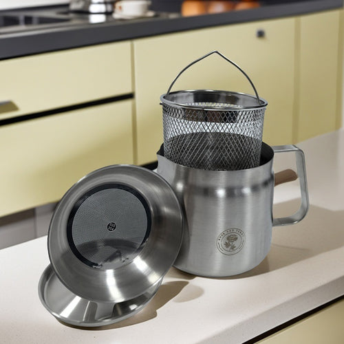 Stainless Steel Fryer | Durable Oil Filtration