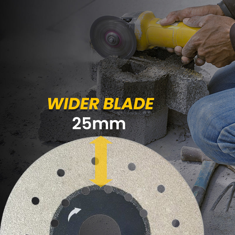 Porous, widened cutting blade | Smooth and precise cuts