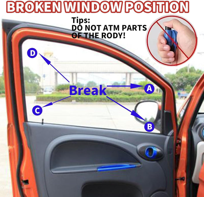 Window breaker & seatbelt cutter | Emergency escape tool