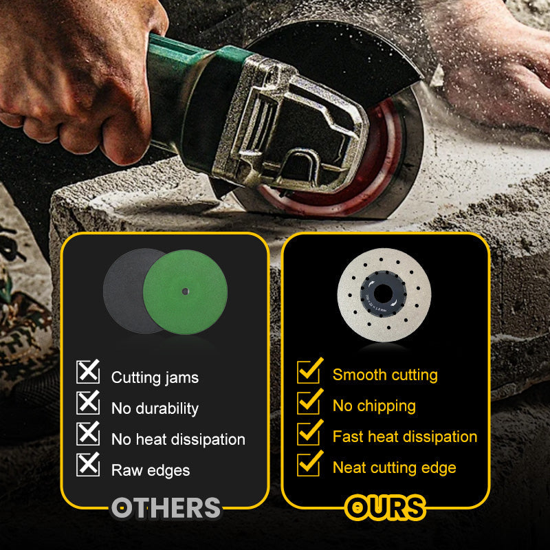 Porous, widened cutting blade | Smooth and precise cuts