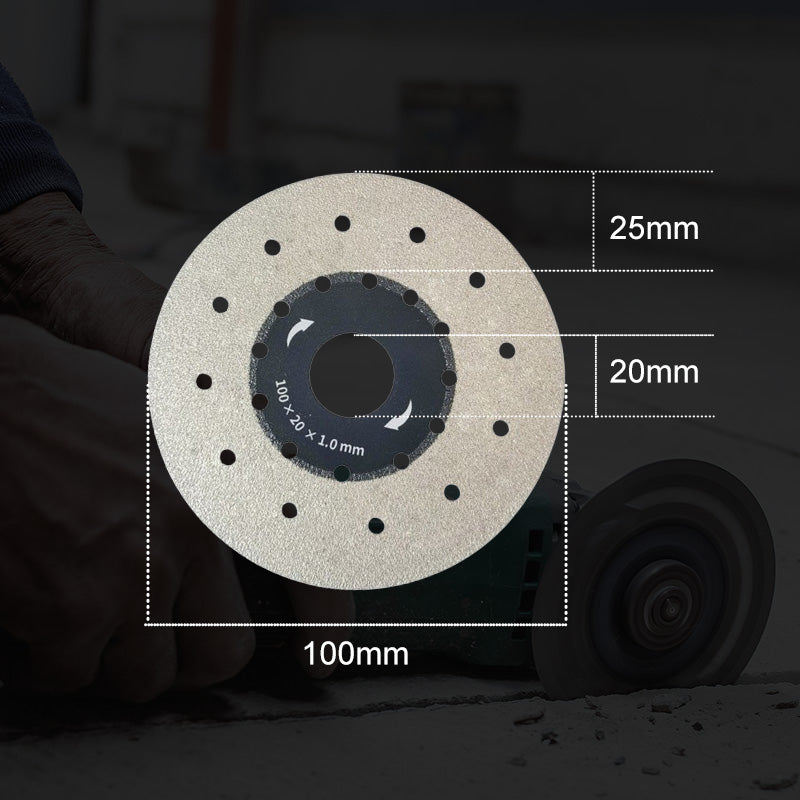 Porous, widened cutting blade | Smooth and precise cuts
