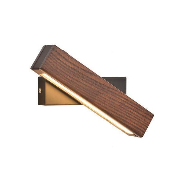 Nordic swivel LED wall light | Minimalist wood design