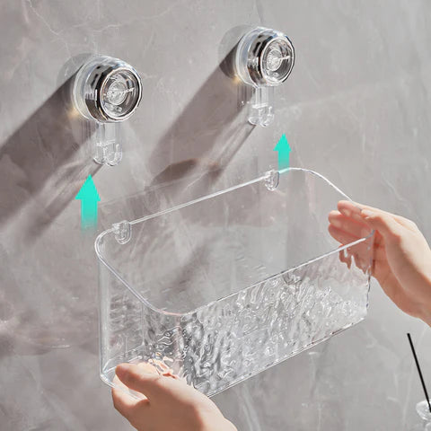 Practical wall shelf | Drill-free storage in the bathroom