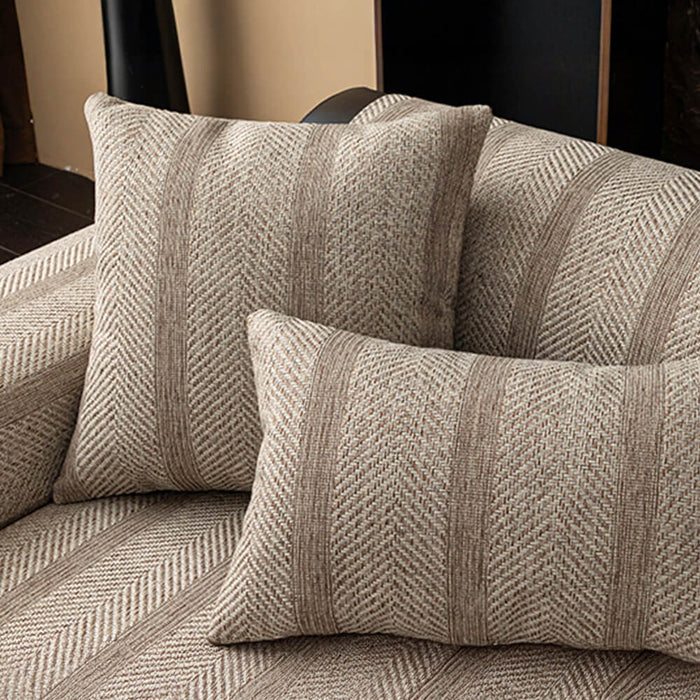 Minimalist Herringbone Sofa Cover | Breathable, Pet-Friendly Protection