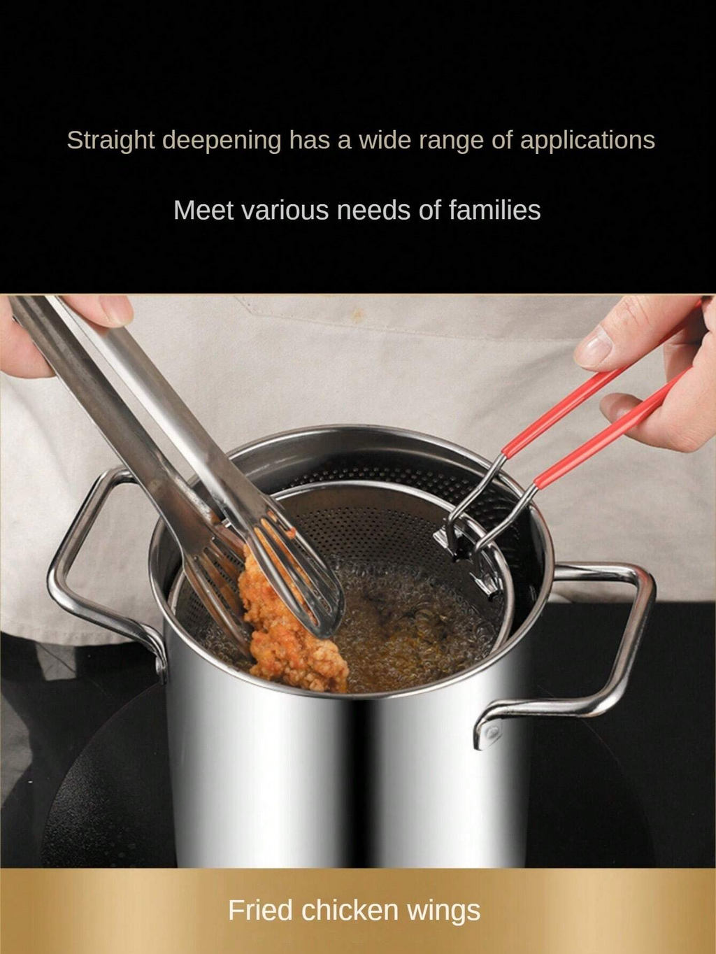 Stainless Steel Deep Fryer | Enjoy Crispy Foods with Less Oil