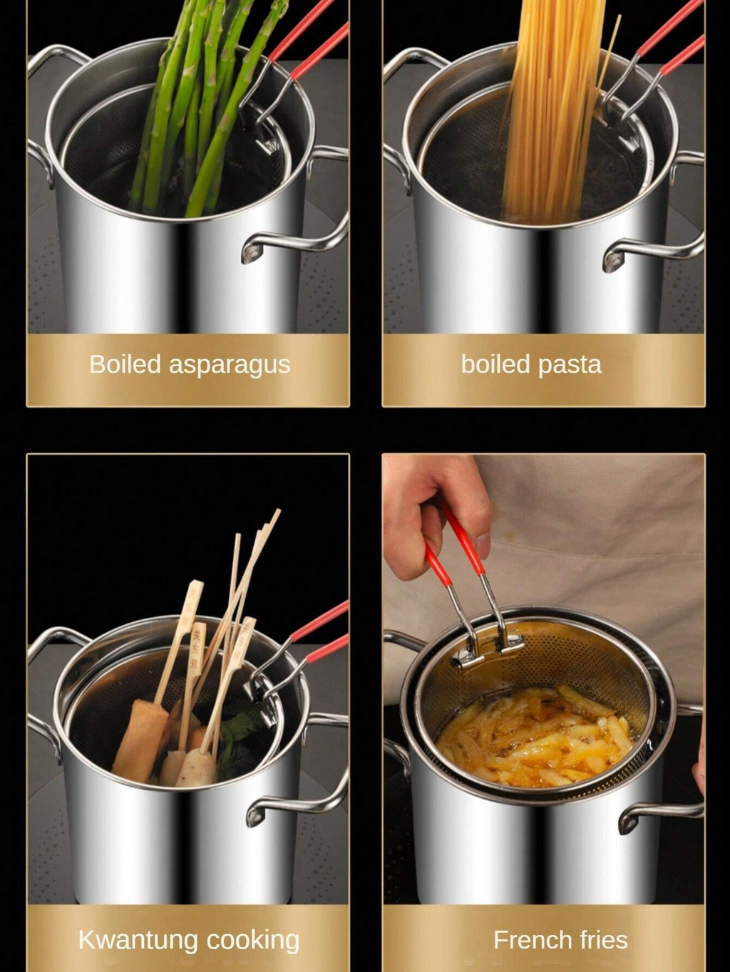 Stainless Steel Deep Fryer | Enjoy Crispy Foods with Less Oil