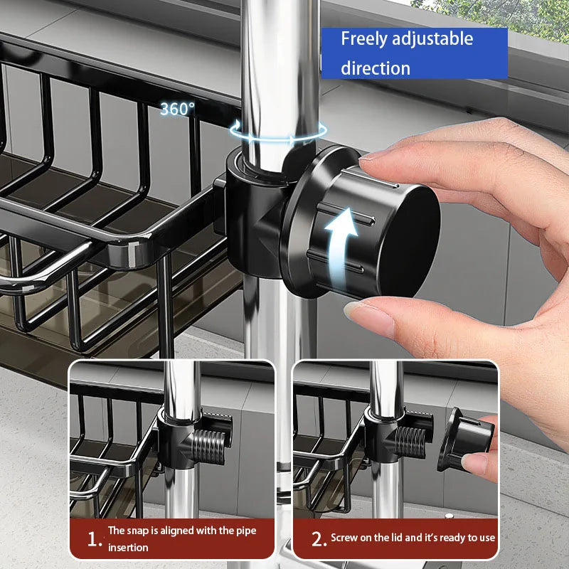 Elegant Stainless Steel Sink | The Stylish Way to Stay Organized