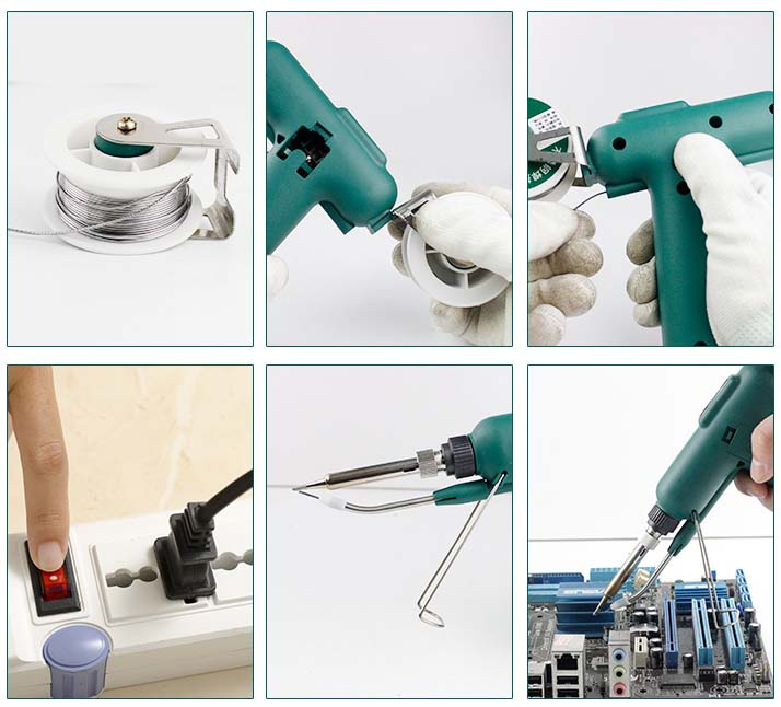 Auto-Feed Soldering Iron | 80W fast heat precision tool