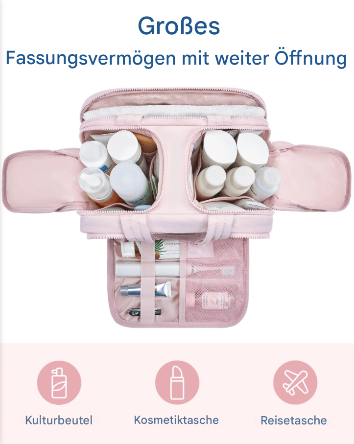 Multipurpose Toilet Bag | Soft, Spacious, 4-in-1 Organizer
