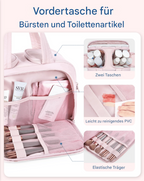 Multipurpose Toilet Bag | Soft, Spacious, 4-in-1 Organizer