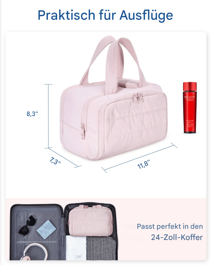 Multipurpose Toilet Bag | Soft, Spacious, 4-in-1 Organizer