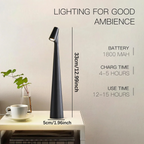 Touch Control Reading Light with Tri Color Dimming