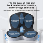 Memory Foam Lumbar Pillow Seat Cushion
