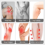 Cordless Knee Massager with Heat Vibration for Pain Relief