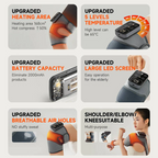 Cordless Knee Massager with Heat Vibration for Pain Relief