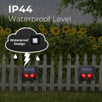2pcs Solar Powered Ultrasonic Animal Repellent