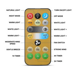 Ceiling Light Fan with LED, E27 Socket Mount with Remote Control