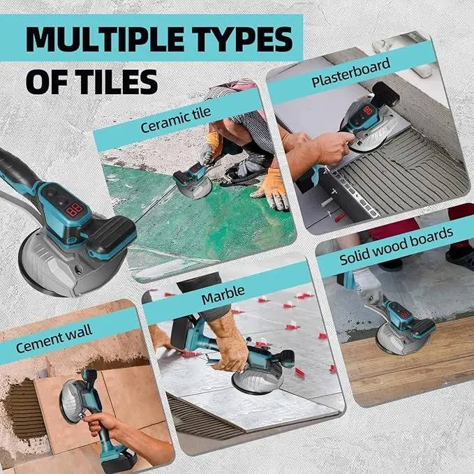 Tile Suction and Vibration Tool, 5.1" Cup, 20,000 RPM