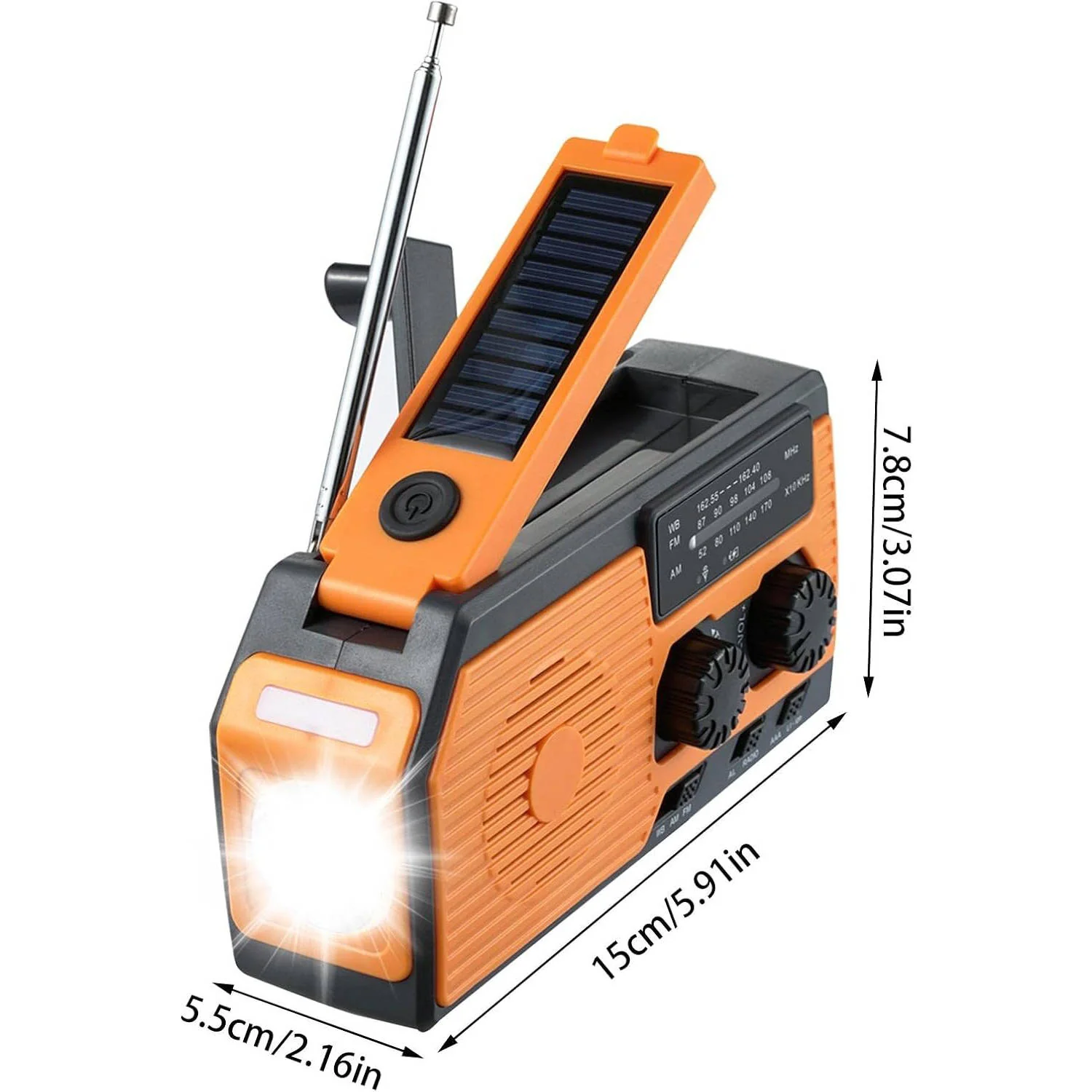 Solar Hand Crank Emergency Radio