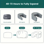 Reading Pillow for Bed, Memory Foam with Washable Cover