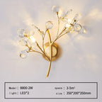 Modern Flower Wall Lamp made of Crystal – Elegant Wall Lighting for Living Spaces