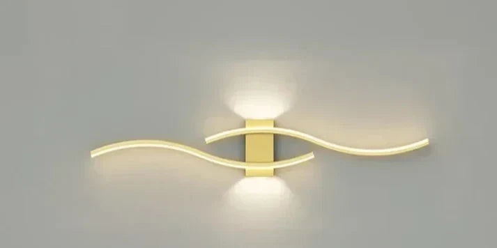 Lumivora Wave LED Wall Light | Modern Wave Design | Energy Saving & Stylish | 60×15 cm | Warm, Glare-Free Light