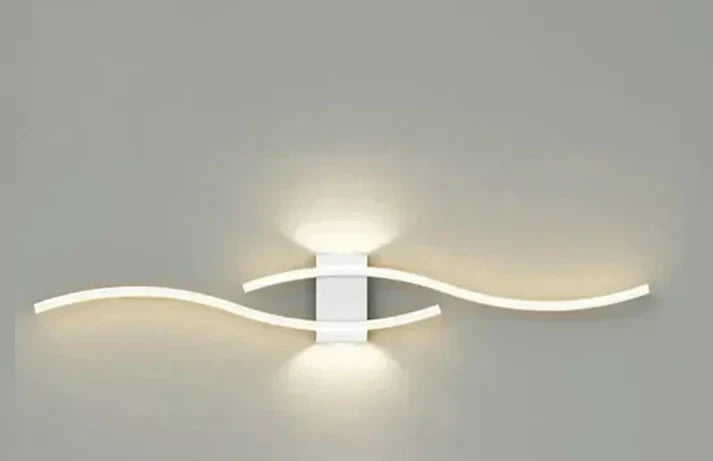 Lumivora Wave LED Wall Light | Modern Wave Design | Energy Saving & Stylish | 60×15 cm | Warm, Glare-Free Light