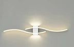 Lumivora Wave LED Wall Light | Modern Wave Design | Energy Saving & Stylish | 60×15 cm | Warm, Glare-Free Light