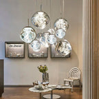 Glass Pendant Light | Scandinavian Modern Design | Clear Glass