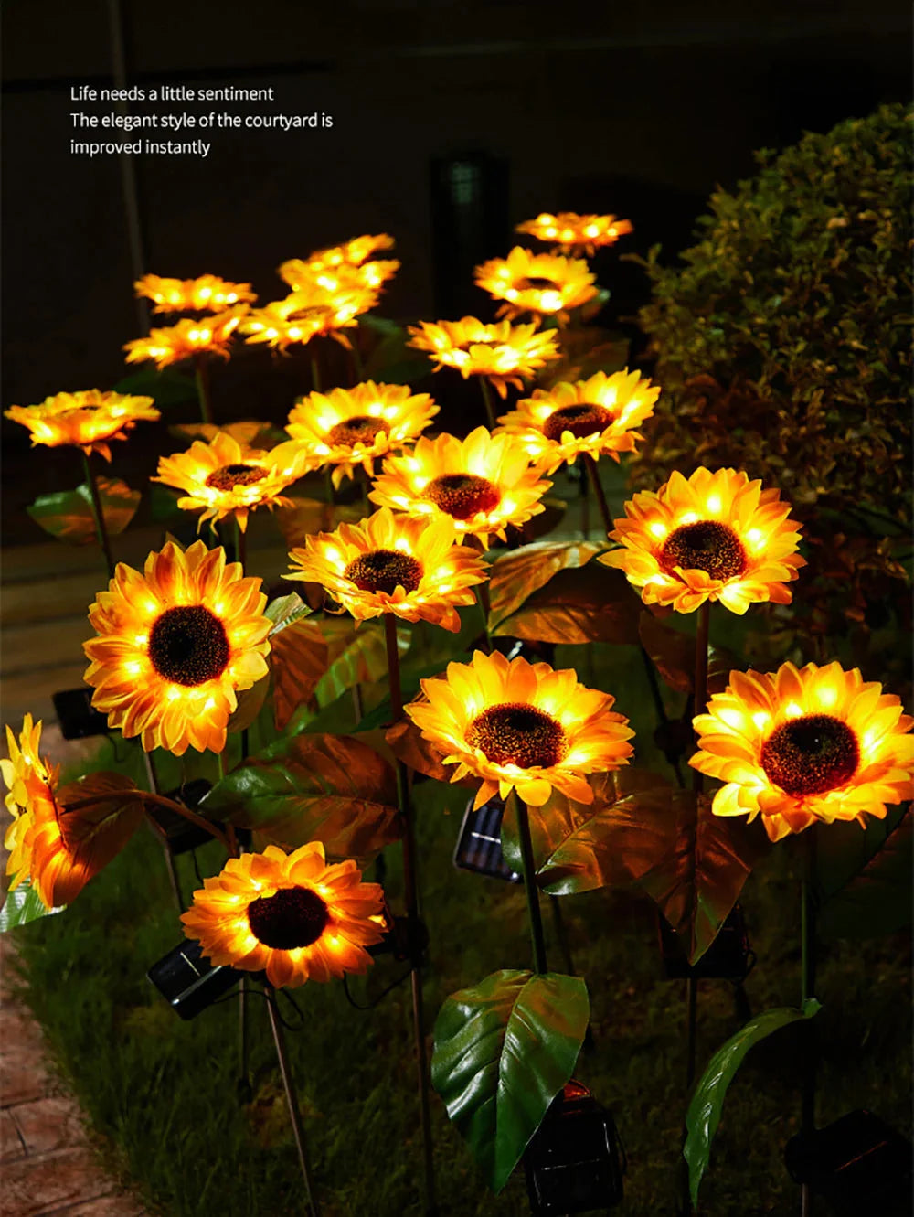Waterproof Solar Sunflower Lamp for Garden & Terrace