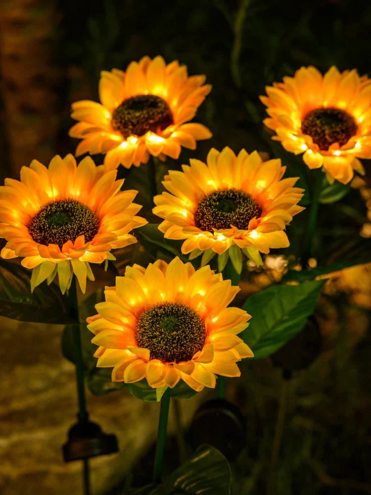 Waterproof Solar Sunflower Lamp for Garden & Terrace