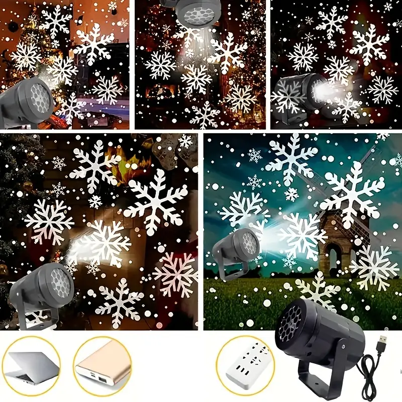 Magic Snowflakes Christmas Projector – LED light show for indoor and outdoor