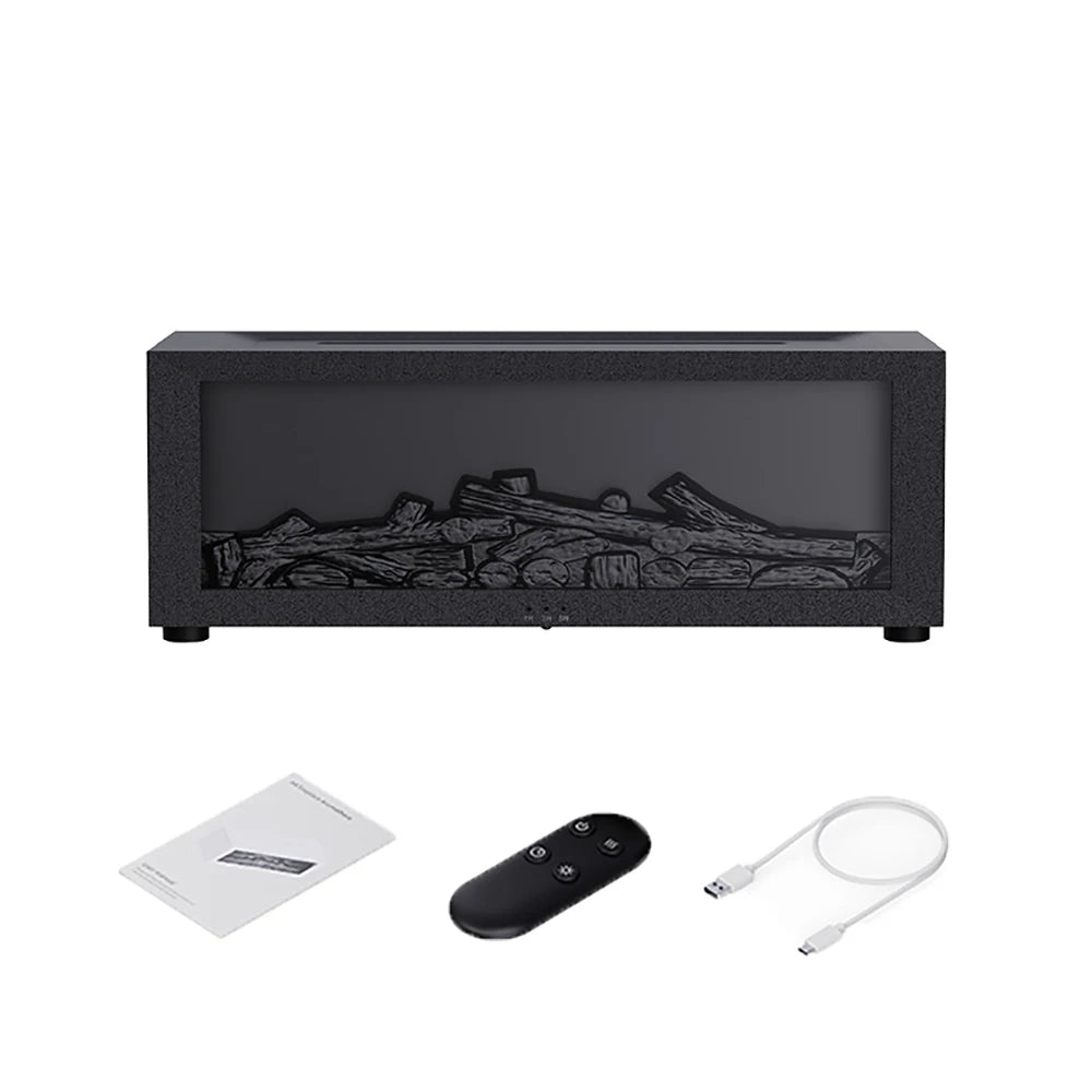 Air Humidifier and Air Purifier with Aromatherapy Flame Effect