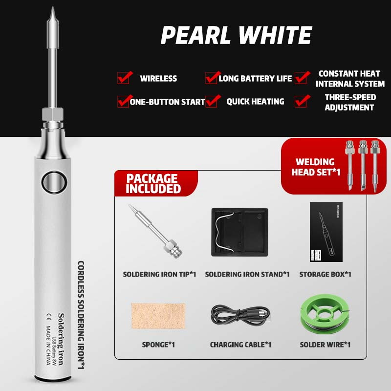 Cordless Portable Soldering Iron Set | Cordless & Rechargeable