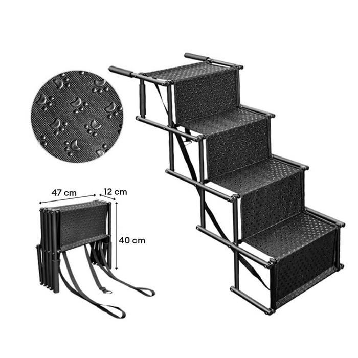 Folding Car Stair for Dogs | Safe Climbing for Puppies