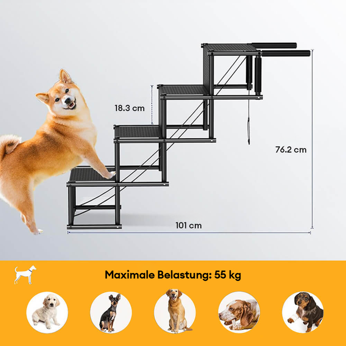 Folding Car Stair for Dogs | Safe Climbing for Puppies