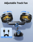 AeroBreeze Car Fan | Wireless fan with 4000 mAh battery and 3 fan speeds