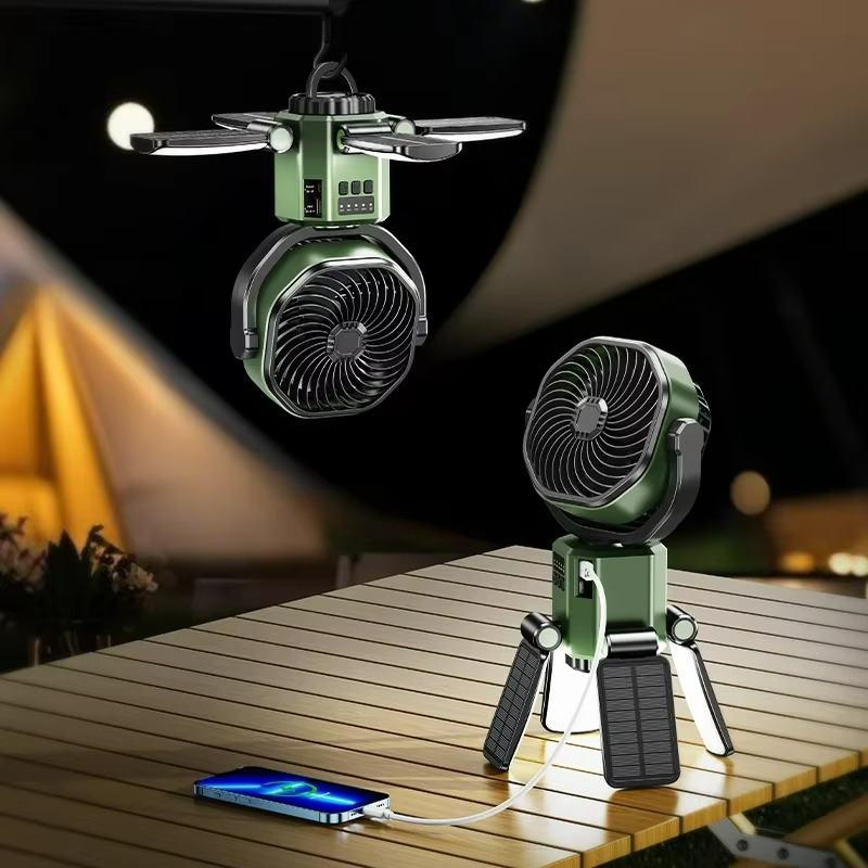 VenturoX Camping Fan | Portable fan with 4 speeds and LED lighting