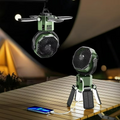 VenturoX Camping Fan | Portable fan with 4 speeds and LED lighting