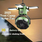 VenturoX Camping Fan | Portable fan with 4 speeds and LED lighting