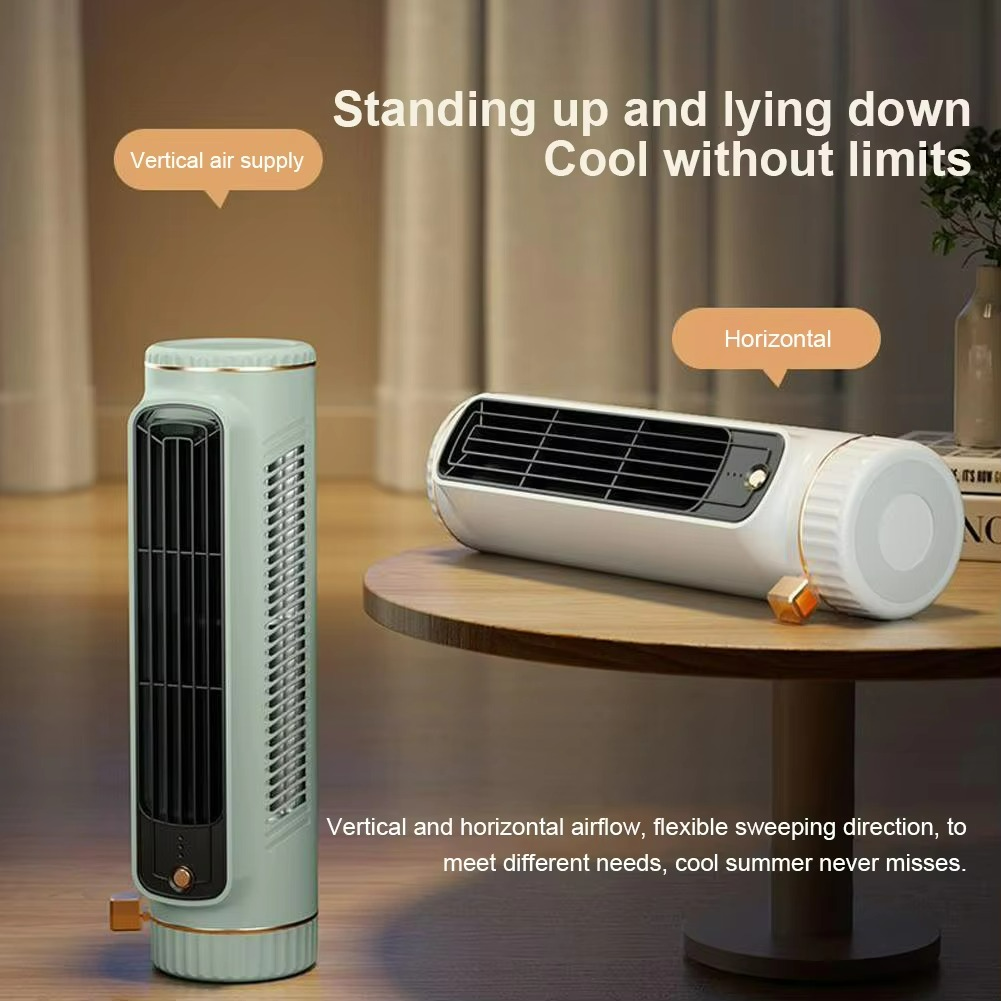AeroBreeze Blade-Free Fan | 360° Air Circulation with Ice Refreshing Breeze