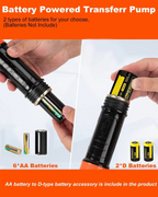 Portable Electric Siphon Pump, Battery Powered Liquid Transfer Tool
